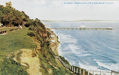 Shanklin looking towards the pier from Appley Cliffs