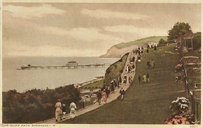 Shanklin cliff path looking south
